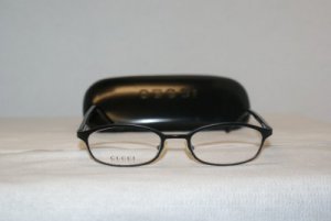 Brand New Gucci Black Eyeglasses: Mod. 1646 & Case