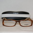 Brand New Vogue Brown Eyeglasses: Mod. 2634-B (1667) 52-16 & Case
