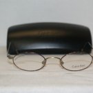 Brand New Calvin Klein Tortoise Gold Eyeglasses: Mod. 143 (553) 45-20 & Case