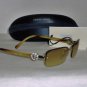 B. New Giorgio Armani Gold Sunglasses: Mod. 406 &Case