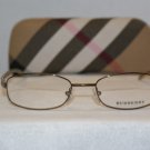 Brand New Burberry Gold Eyeglasses: Mod. 8978 & Case