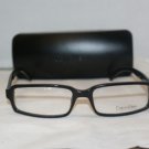 B. New Calvin Klein Black Eyeglasses: Mod. 859 & Case