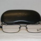 Brand New Ray Ban Shiny Black Eyeglasses: Mod. 6092 (2509) 50-16 & Case