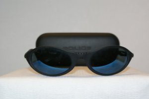 Brand New Police Black Sunglasses: Mod. 1228 & Case
