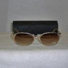 B. New Cazal Gold Sunglasses: Mod 292 & Case W/Crystals