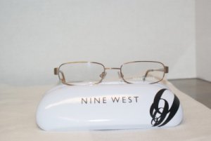 Brand New Nine West Gold Eyeglasses: Mod. 328 & Case