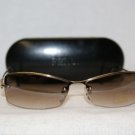Brand New Fendi Gold Sunglasses: Mod. Sun 278 & Case