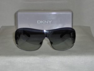 B. New Donna Karen Silver Sunglasses: Mod. 2533-B &Case