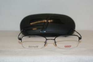 Brand New Carrera Black Flex Eyeglasses: Mod. 7379 (0TZ7) 49-19 & Case