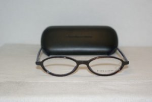 Brand New Ralph Lauren Brown/Blue Eyeglasses: Mod. 649 49-16 & Case