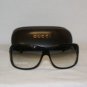 Brand New Gucci Shiny Black Sunglasses: Mod. 2575 & Case