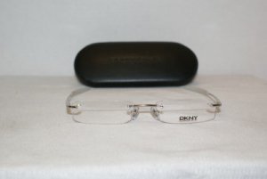 Brand New DKNY Silver Eyeglasses: Mod. 5502 & Case