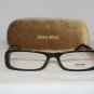 Brand New Miu Miu Black Eyeglasses: Mod. VMU 08G & Case
