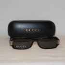 New Gucci Shiny Black Sunglasses: Mod 2548 Strass &Case