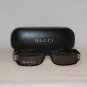 New Gucci Shiny Black Sunglasses: Mod 2548 Strass &Case