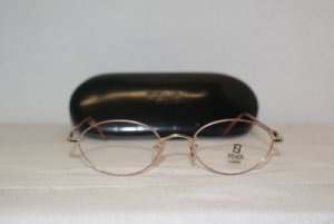 Brand New Fendi Rose Gold Eyeglasses: Mod. 501 & Authentic Case 48-19-140
