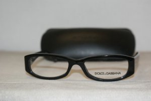 New D&G Dolce & Gabbana Black Eyeglasses: Mod. DD 1228 (501) 50-16 & Case