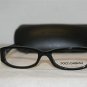 New D&G Dolce & Gabbana Black Eyeglasses: Mod. DD 1228 (501) 50-16 & Case