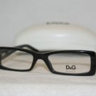 New D&G Dolce & Gabbana Black Eyeglasses: Mod. DD 1193 (501) 50-16 & Case