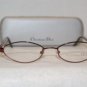 B. New Christian Dior Red Eyeglasses: Mod. 3596 & Case