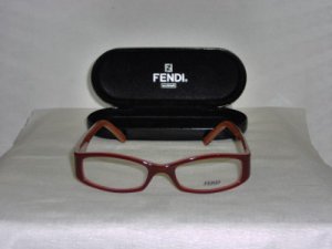 Brand New Fendi Dark Red Eyeglasses: Mod. F720R & Case