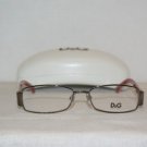 New D&G Dolce & Gabbana Gunmetal Eyeglasses: Mod. 5072 (442) 51-16 & Case