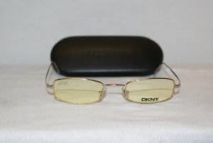 Brand New DKNY Gold Sunglasses: Mod. 6415 47-20 & Case
