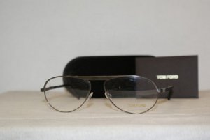 Brand New Tom Ford Gunmetal Eyeglasses: Mod. FT 5127 (012) 55-15 & Case