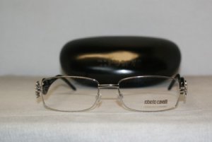 New Roberto Cavalli Silver Eyeglasses: Mod. RC 550 Veronica (016) 54-17 & Case