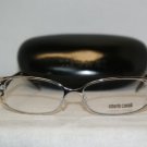 New Roberto Cavalli Silver Eyeglasses: Mod. RC 479 Alite (018) 54-15 & Case