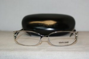 New Roberto Cavalli Silver Eyeglasses: Mod. RC 479 Alite (018) 54-15 & Case