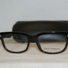 Brand New Dolce & Gabbana Shiny Black Eyeglasses: Mod. 3053 (501) 52-17 & Case