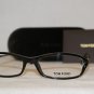 Brand New Tom Ford Shiny Black Eyeglasses: Mod. FT 5019 (0B5) 52-16 & Case