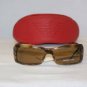 New Giorgio Armani Cream Brown Sunglasses Mod 72 & Case