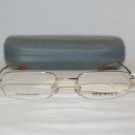 New Emporio Armani Silver/Orange Eyeglasses 9122 &Case