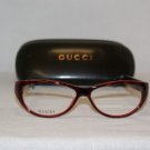 Brand New Gucci Dark Red Eyeglasses: Mod. 2503 & Case