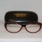 Brand New Gucci Dark Red Eyeglasses: Mod. 2503 & Case