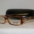 Brand New Roberto Cavalli Havana Eyeglasses: Mod. 494 Fucsite (053) 52-16 & Case