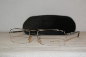 Brand New Tom Ford Shiny Silver Eyeglasses: Mod. 5053 (512) 54-18 & Case
