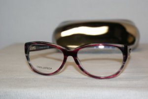 New DSquared DSquared2 Purple Eyeglasses: Mod. DQ5007 5007 (071) 56-15 & Case