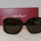 New Salvatore Ferragamo Tortoise Sunglasses 2168B &Case