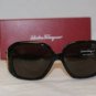 New Salvatore Ferragamo Tortoise Sunglasses 2168B &Case
