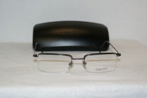 B. New Calvin Klein Black Eyeglasses: Mod. 378 & Case