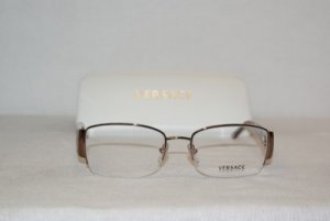 Brand New Versace Brown Eyeglasses: Mod. 1137-B & Case