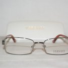 Brand New Versace Shiny Gunmetal Eyeglasses: Mod. 1173 (1001) 52-17 & Case