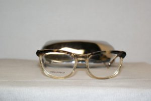 New DSquared2 Tortoise & Clear Eyeglasses: Mod. DQ 5033 (56A) 51-18 & Case