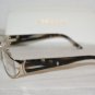 Brand New Versace Light Gold Eyeglasses: Mod. 1162 (1221) 53-16 & Case