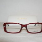 Brand New Versace Clear Red Eyeglasses: Mod. 3122 (388) 52-16 & Case