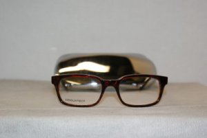 Brand New DSquared2 Dark Tortoise Eyeglasses: Mod. DQ5024 (55A) 51-18 & Case