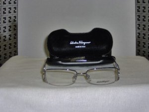B. New Salvatore Ferragamo Silver Eyeglasses: Mod 1774B
